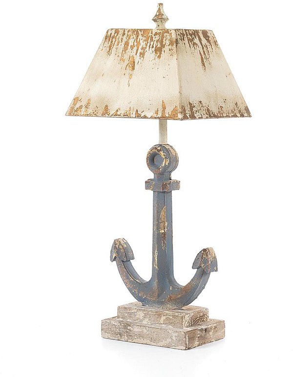 Lampada in Legno Ancora Blu