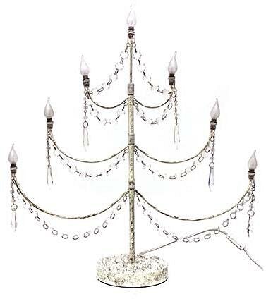Candeliere in Metallo Shabby con 7 luci