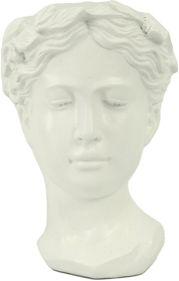 Vaso in Resina Busto Bianco