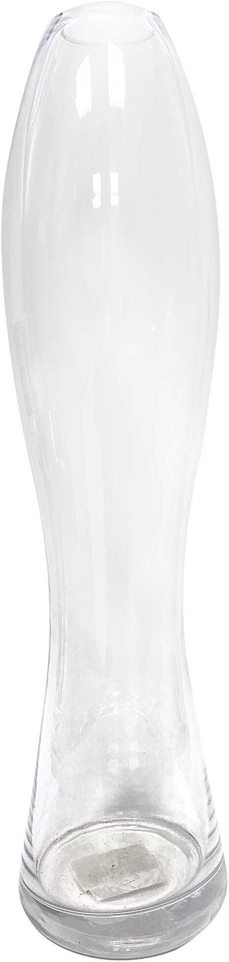 Vaso Ondulato in Vetro Trasparente