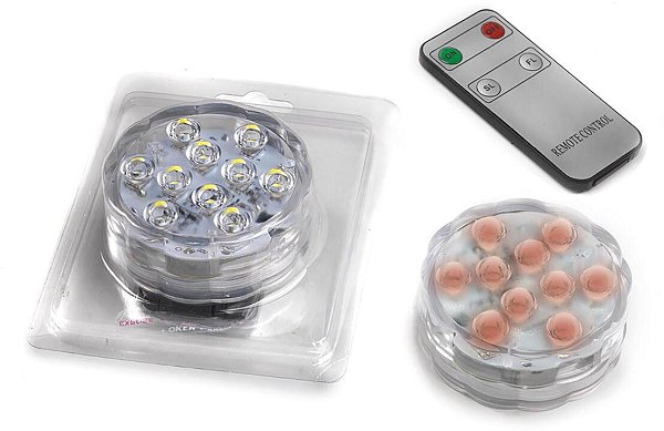 Placca 10 Led Waterproof - Luce Multicolor