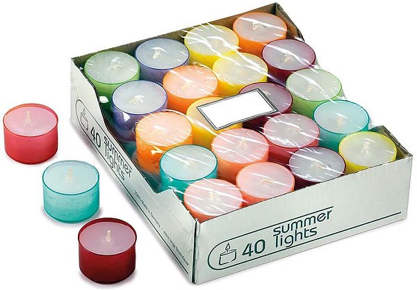 Candele Lumino Colori Assoriti