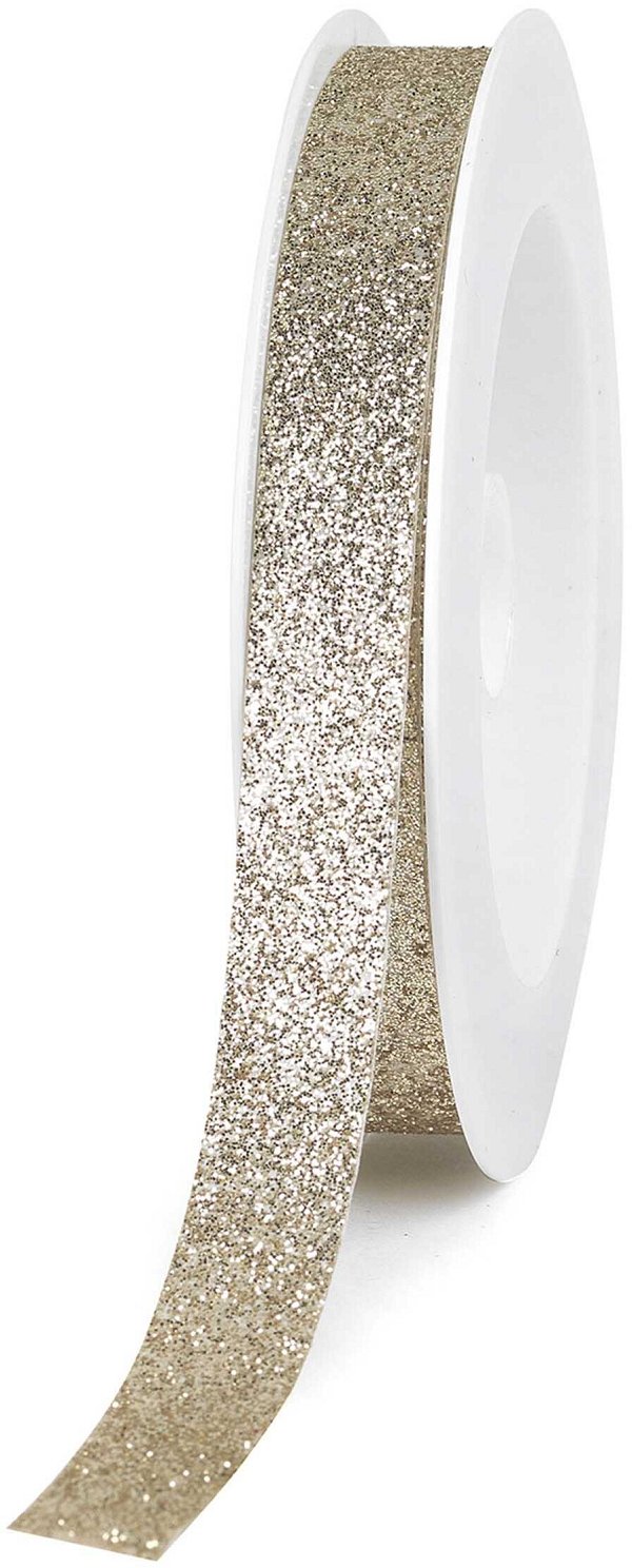 Nastro Tessuto Glamouros Oro con Glitter