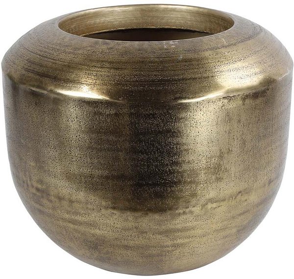 Fioriera Portavaso in Metalllo Dorato Dunya