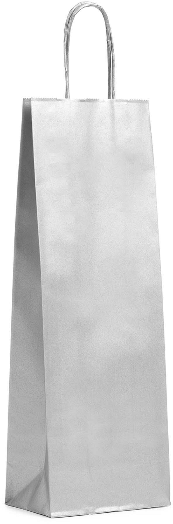 Shopper Carta Portabottiglie con Maniglia Intrecciata