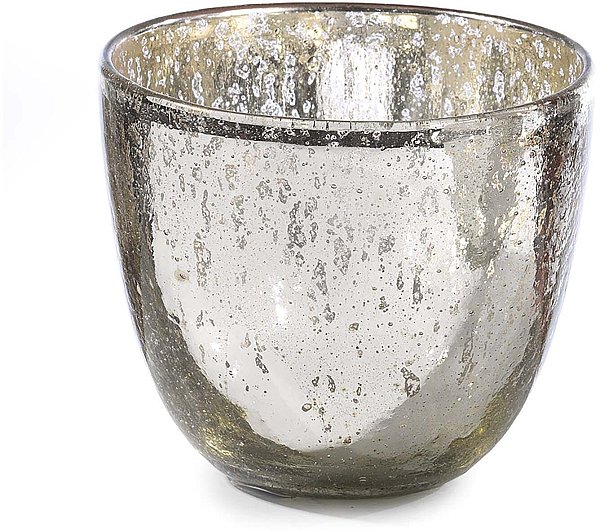 Vaso Portalumino in Vetro Silver