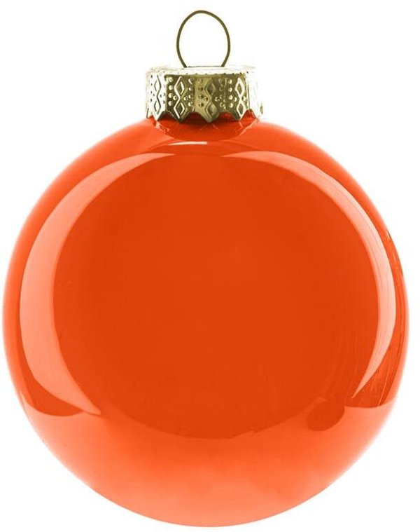 Sfere di Vetro Arancio Perlato