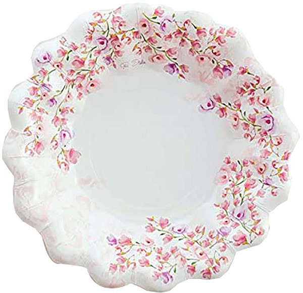 Piatti Fondi Fiori di Glicine