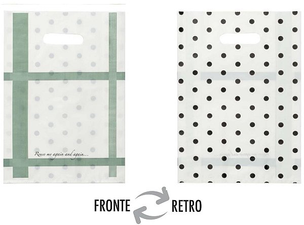 Buste Riutilizzabili PEDH Double Face "Odette" Bianco