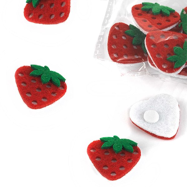 Stickers Fragola Adesivi in Feltro