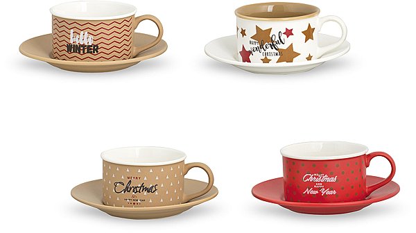 Box Tazze in Ceramica con Piattino