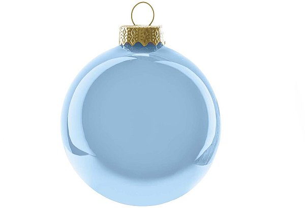 Sfere di Vetro Azzurro Perlato
