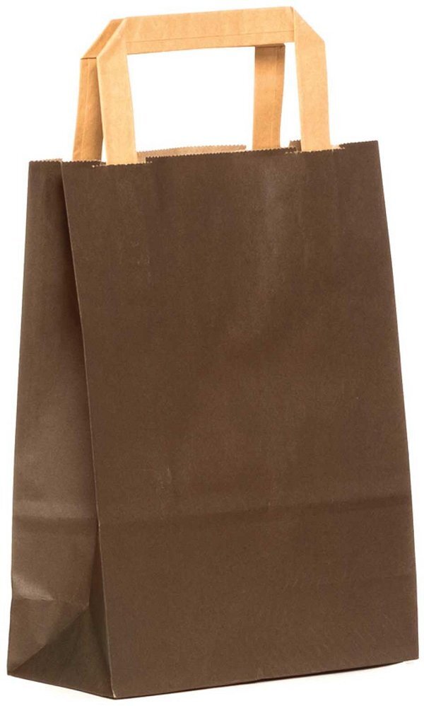 Shopper Carta Kraft Testa di Moro con Maniglia Piatta