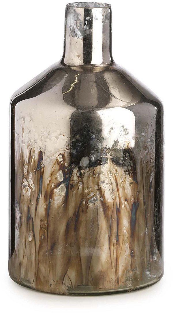 Vaso di Vetro Bottiglia Cangiante Oro