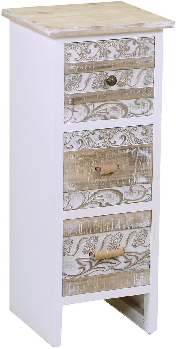 Cassettiera in Legno Bucarest con 3 Cassetti