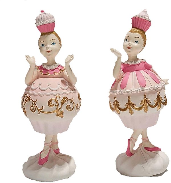 Candy Girl in Resina Rosa e Oro (2 modelli disponibili)