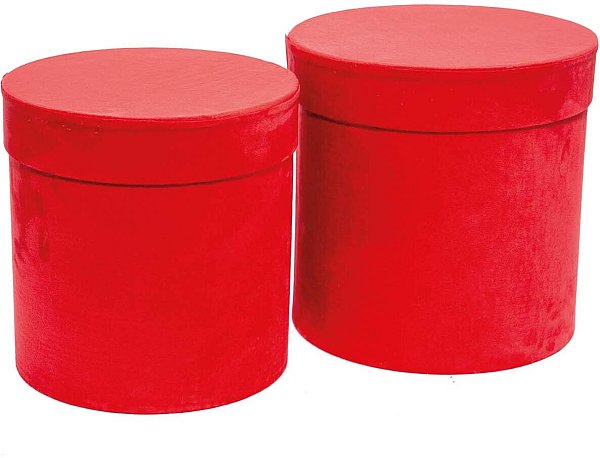 Set Cappelliere in Velluto Rosso