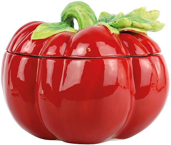 Terrina con coperchio in ceramica Tasty Tomato