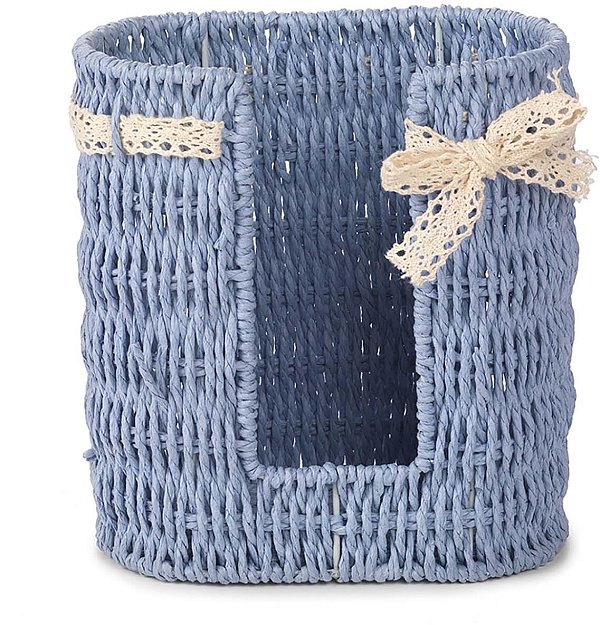 Portabicchieri Bretagna Azzurro con Pizzo