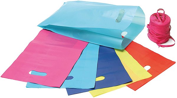 Buste Cartene Assortite in 5 Colori con Soffietto