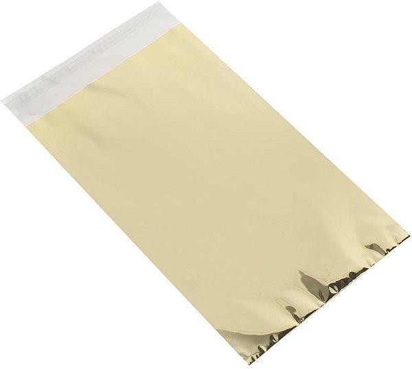 Buste Regalo Lucide Metallizzate Oro con Adesivo