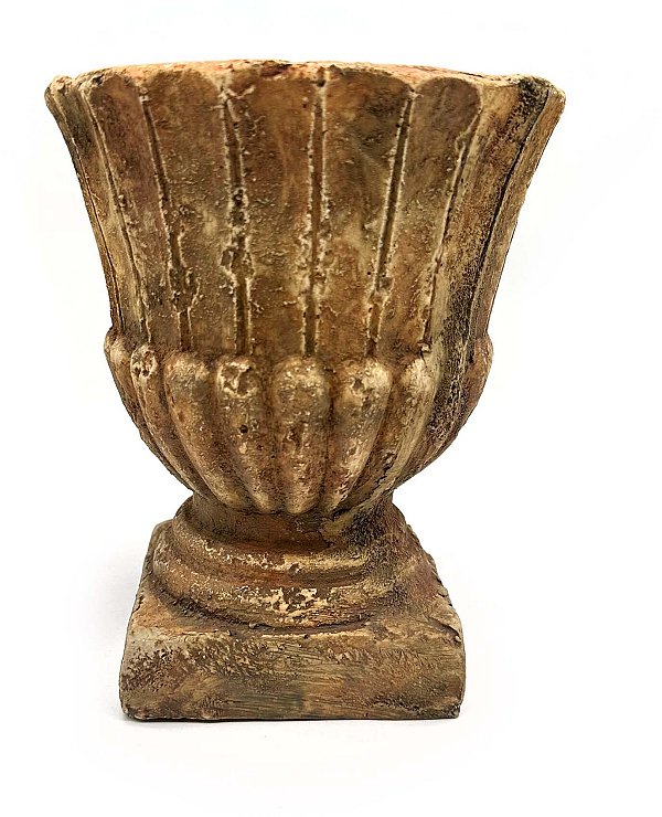Vaso in Resina Anticato Tondo