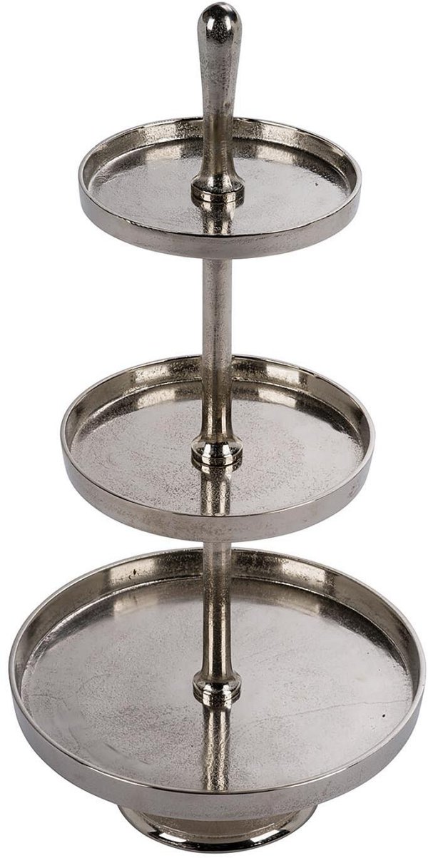 Alzata in Alluminio 3 Piani Silver