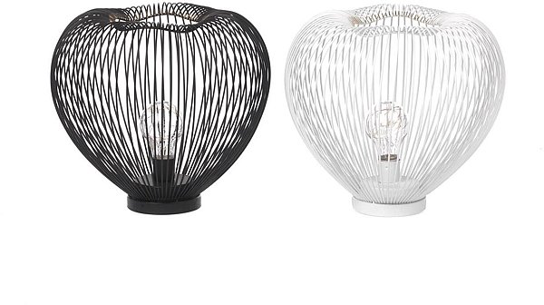 Lampada in Metallo Tonda (Bianco o Nero)
