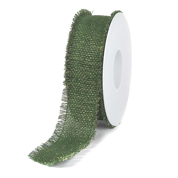 Bobina di Juta Verde Laminata Oro