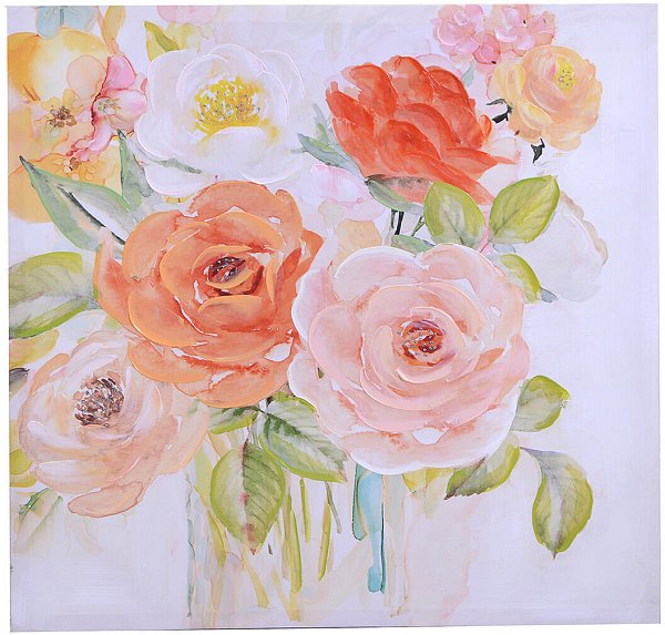 Quadro Stampa Peonie Rosa