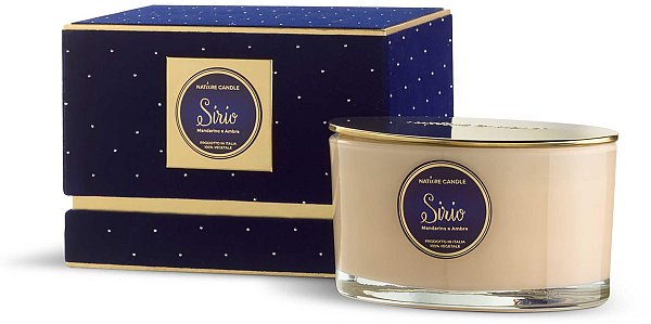 Candela Profumata Sirio in Vaso di Vetro - Mandarino e Zenzero