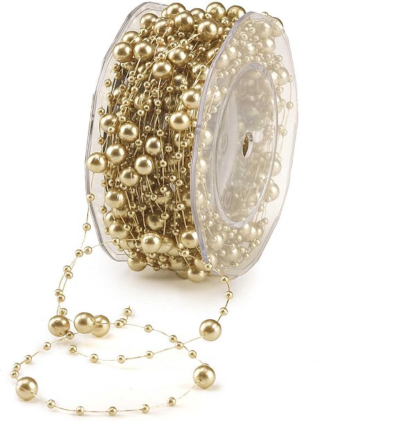 Nastro Decorativo Perle Oro