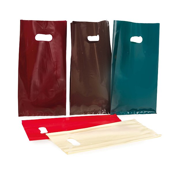 Buste a Strappo Riutilizzabili LDPE Assortite in 5 Colori Scuri