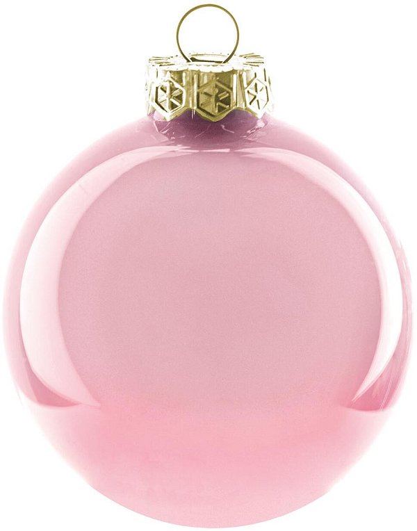Sfere di Vetro Rosa Perlato