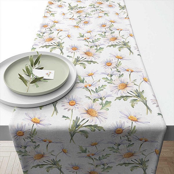 Table Runner in Tessuto Beautiful Daisies