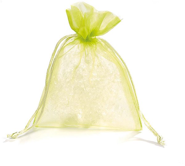 Sacchetti Organza Verde con Cordino in Raso