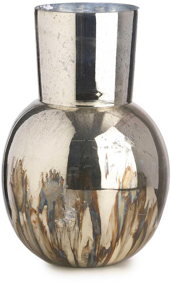 Vaso di Vetro Tondo Cangiante Oro