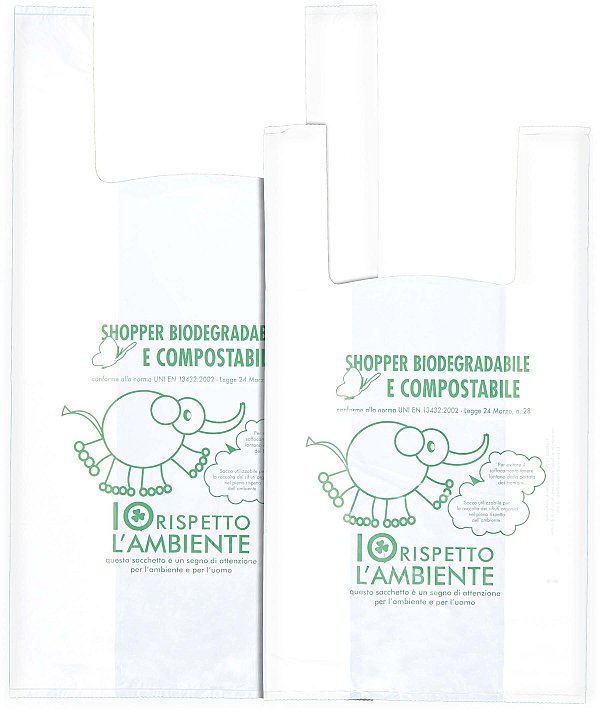 Shopper Bio Bianco Elefante