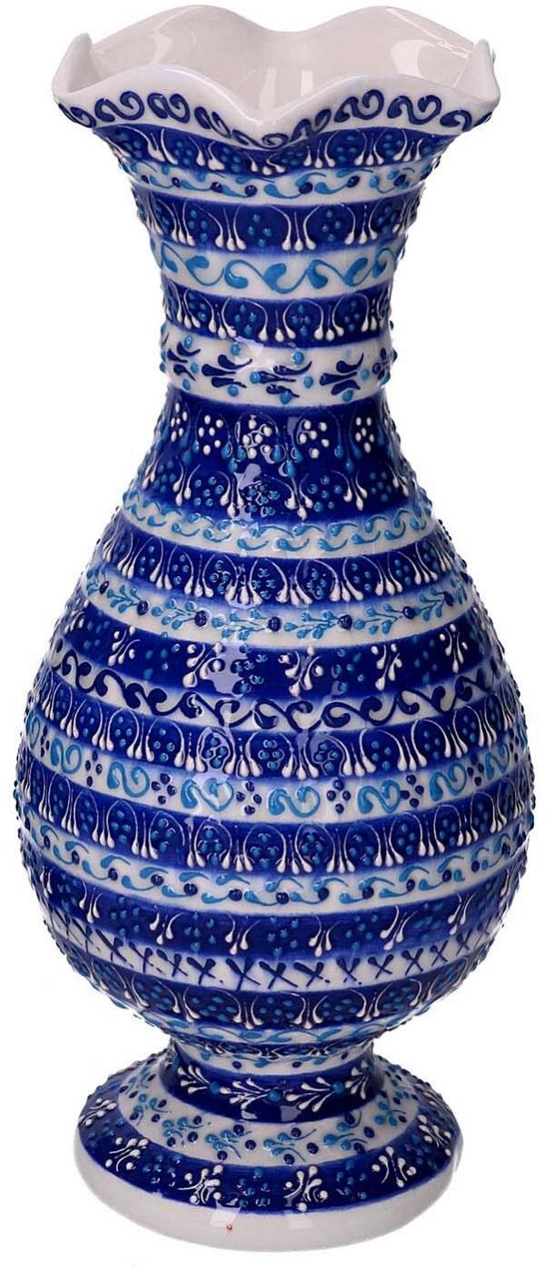 Vaso Anfora Blu in Ceramica