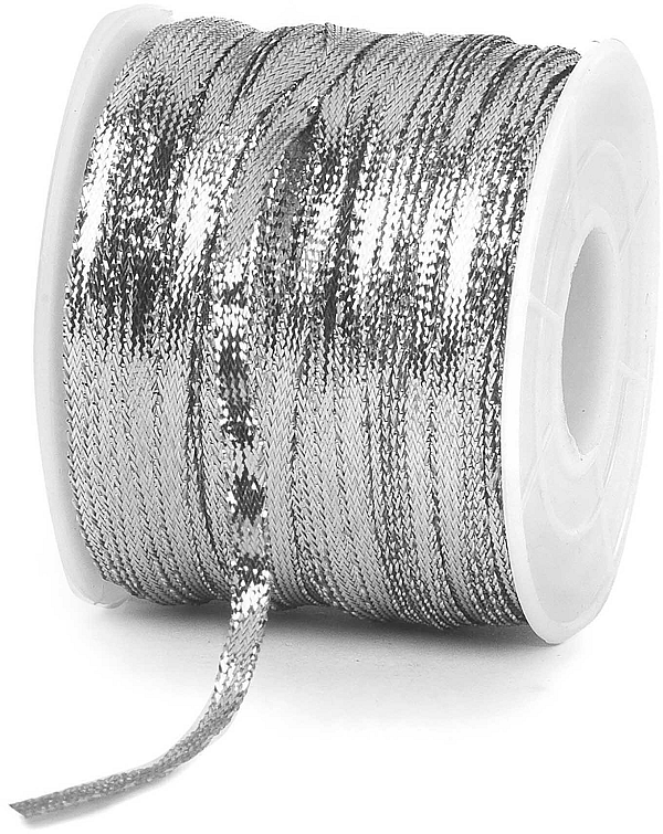 Nastro Fettuccia Lurex Argento
