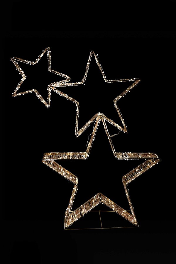 Stelle Dorate con 1120 Led Luminosi