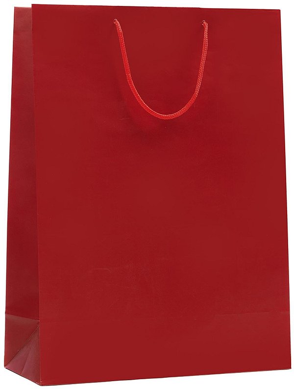 Shopper Lusso Bordeaux Plastificata Opaca