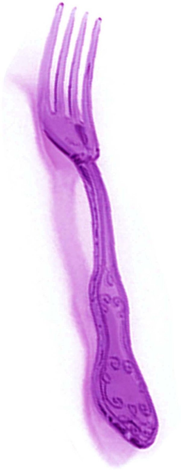 Forchette in Plastica Viola