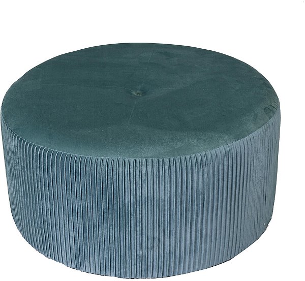 Pouf Velluto Verde Salvia