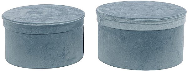 Set Cappelliere in Velluto Light Blu