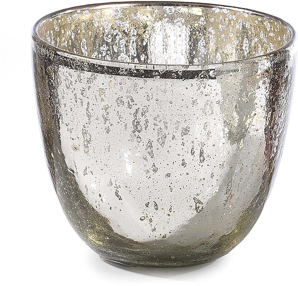 Vaso Portalumino in Vetro Silver