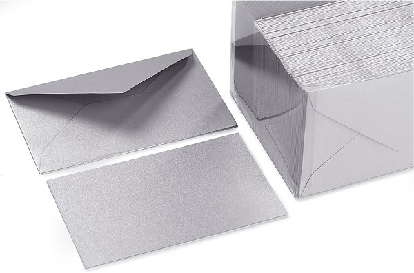 Biglietti e Bustine Metallizzati Argento