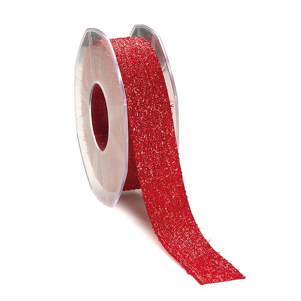 Nastro in Tessuto Pelosetto Lumiere Rosso