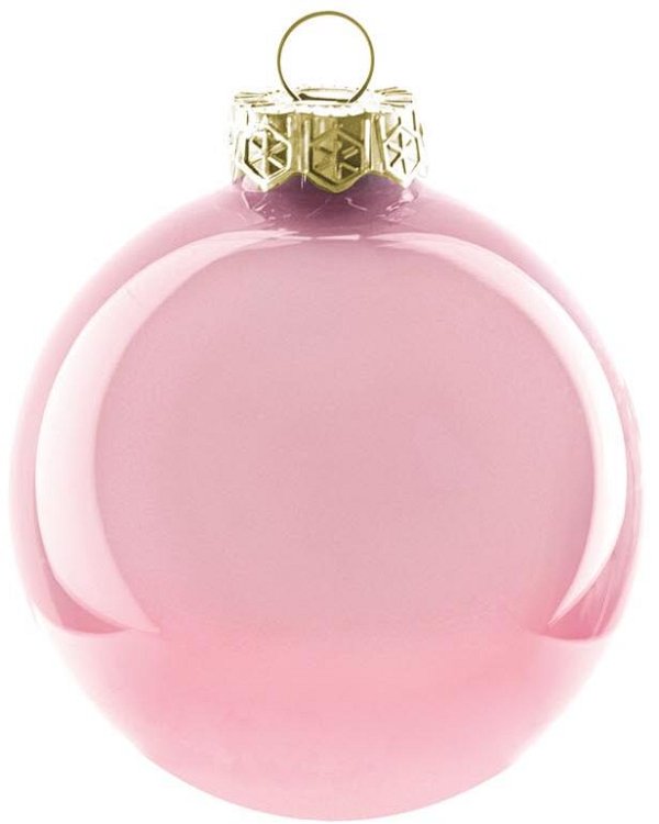 Sfere di Vetro Rosa Perlato