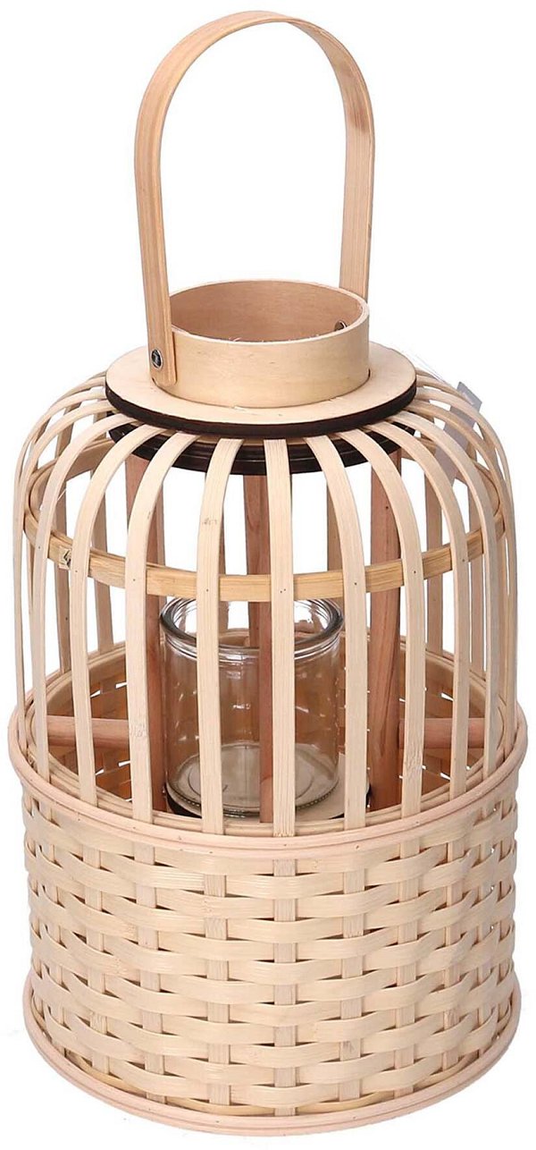 Lanterna Tonda in Bamboo Naturale